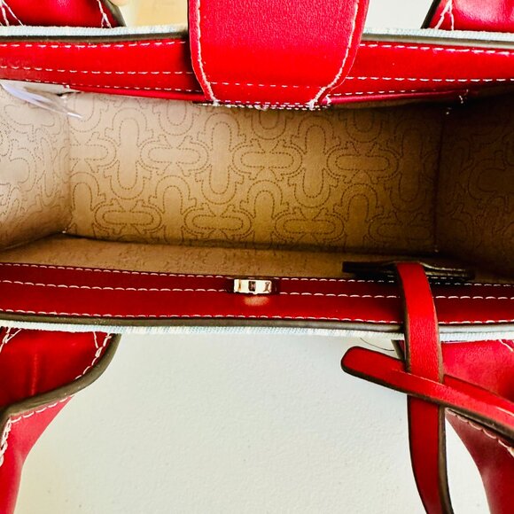 TRUE RELIGION BRAND JEANS DENIM STRIPE CROSSBODY SATCHEL BAG - Picture 9 of 12